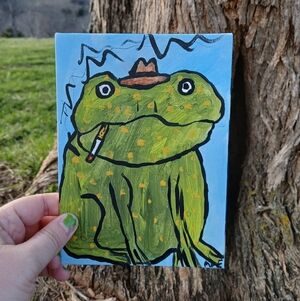 Frog Portrait Painting